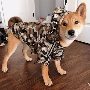 Pet Clothes Dog Windbreaker Hoodie Jacket Medium